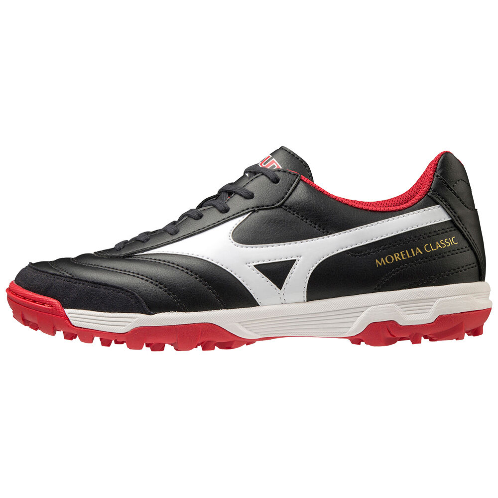 Panske Kopačky Mizuno Morelia Sala Classic TF Čierne/Biele/Červené Vypredaj JHYK95734